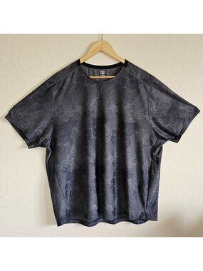 Athletic Works Men’s 3X Black Athletic T-Shirt Polyester Workout Gym Tee